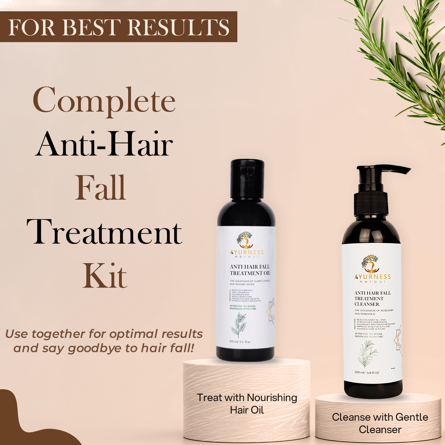 AYURNESS HERBAL ANTI-HAIRFALL CLEANSER-200 ML