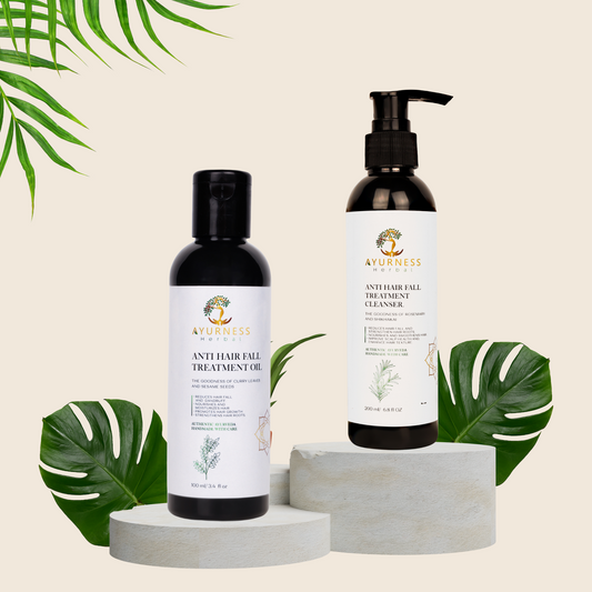 AYURNESS HERBAL’S HAIR REVIVAL KIT (ONE OIL AND ONE SHAMPOO)